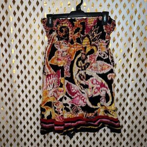 Espresso Tube top dress or shirt patterned size S